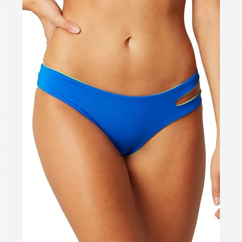 NEW L*Space Vibrant Blue Breakers Bikini Bottom Large or XL
